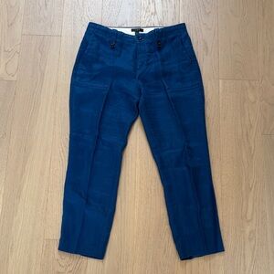 J. Crew women’s  Navy Blue linen trousers